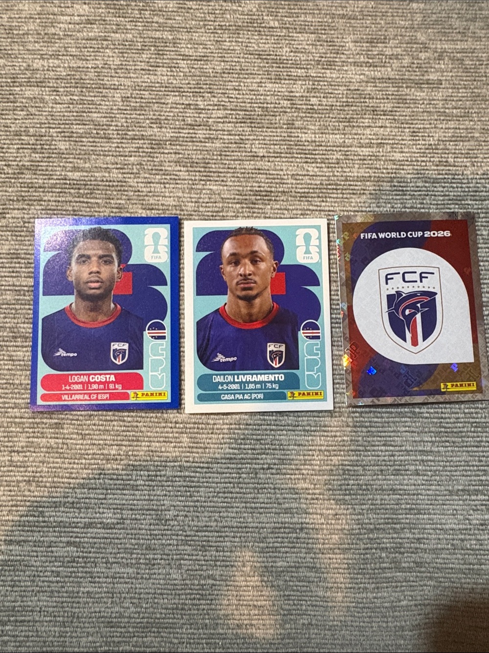 Panini FIFA World Cup 2026 - Cape Verde Logan Costa Player Stickers Blue Boarder